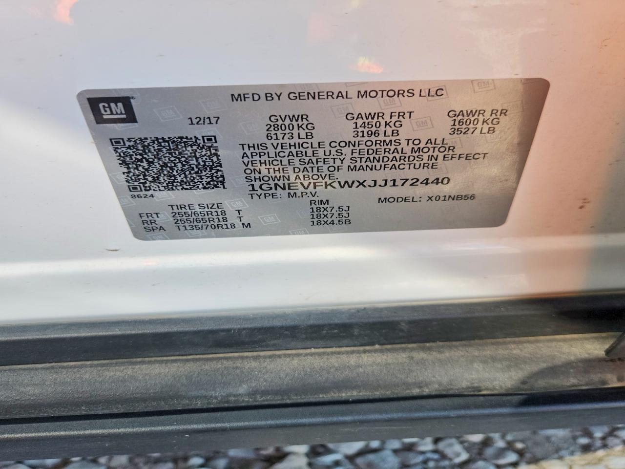 2018 Chevrolet Traverse Ls - zdjęcie 13