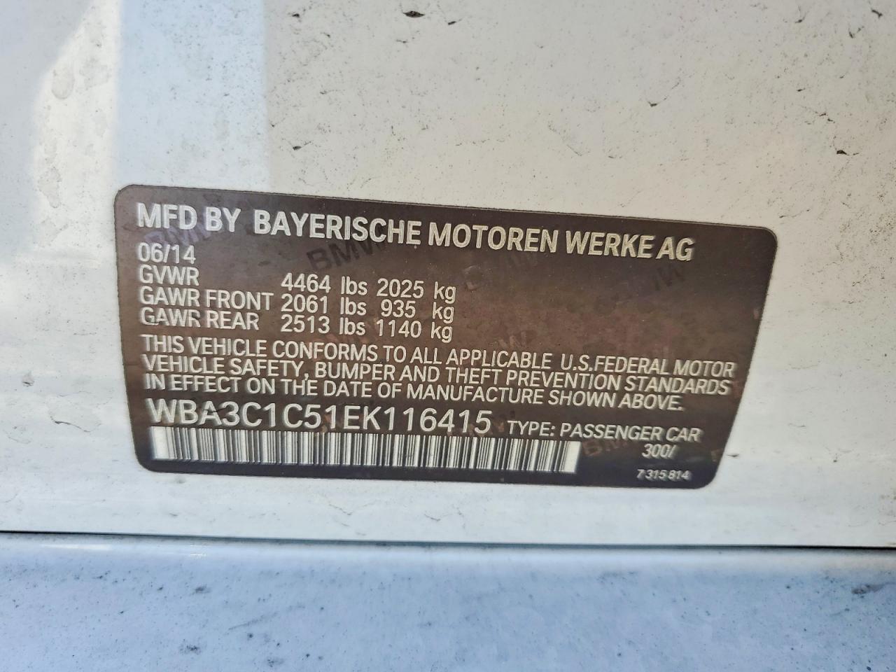 2014 BMW 328 I Sulev - zdjęcie 12