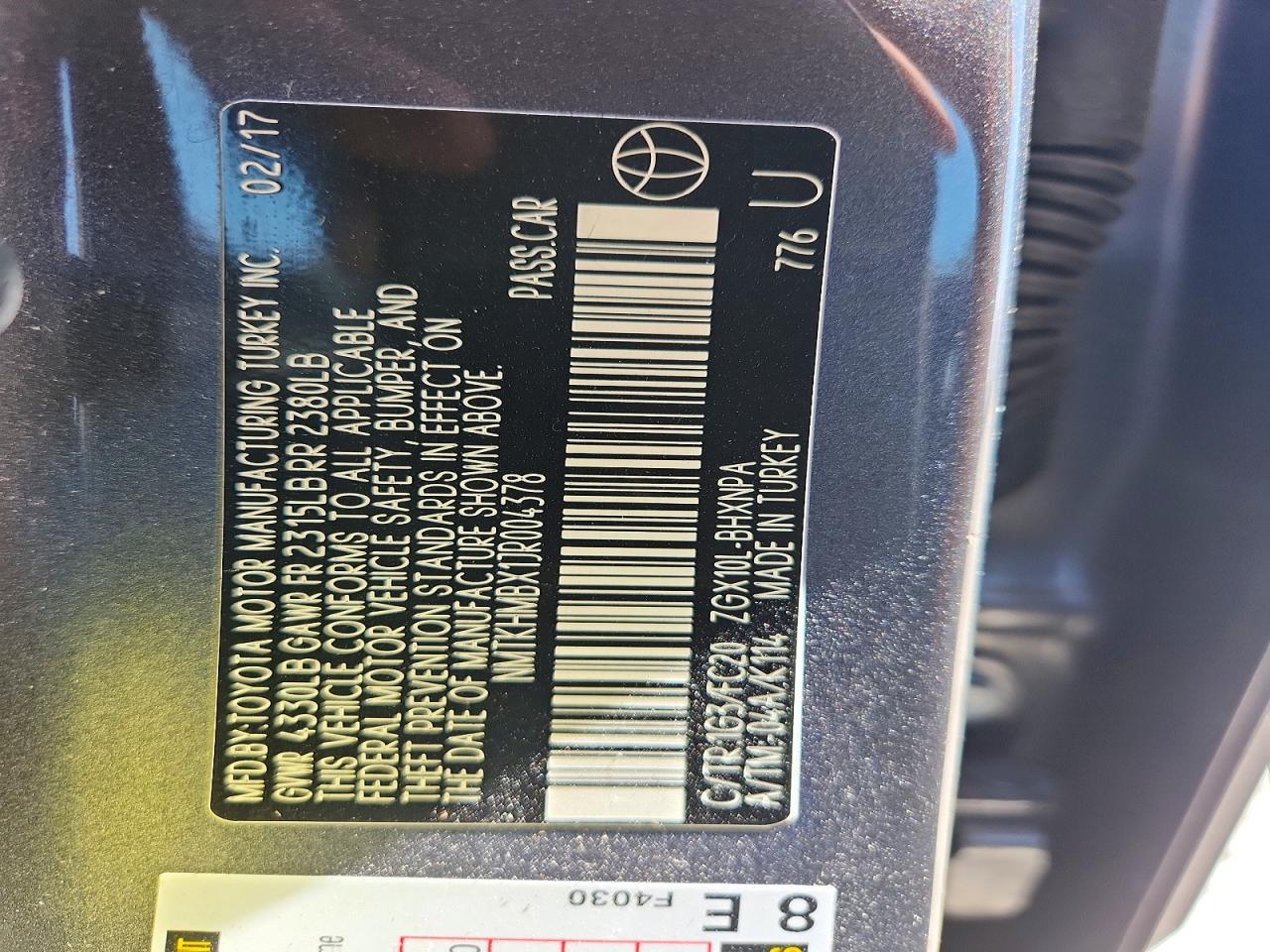 2018 Toyota C-Hr Xle Premium - zdjęcie 12