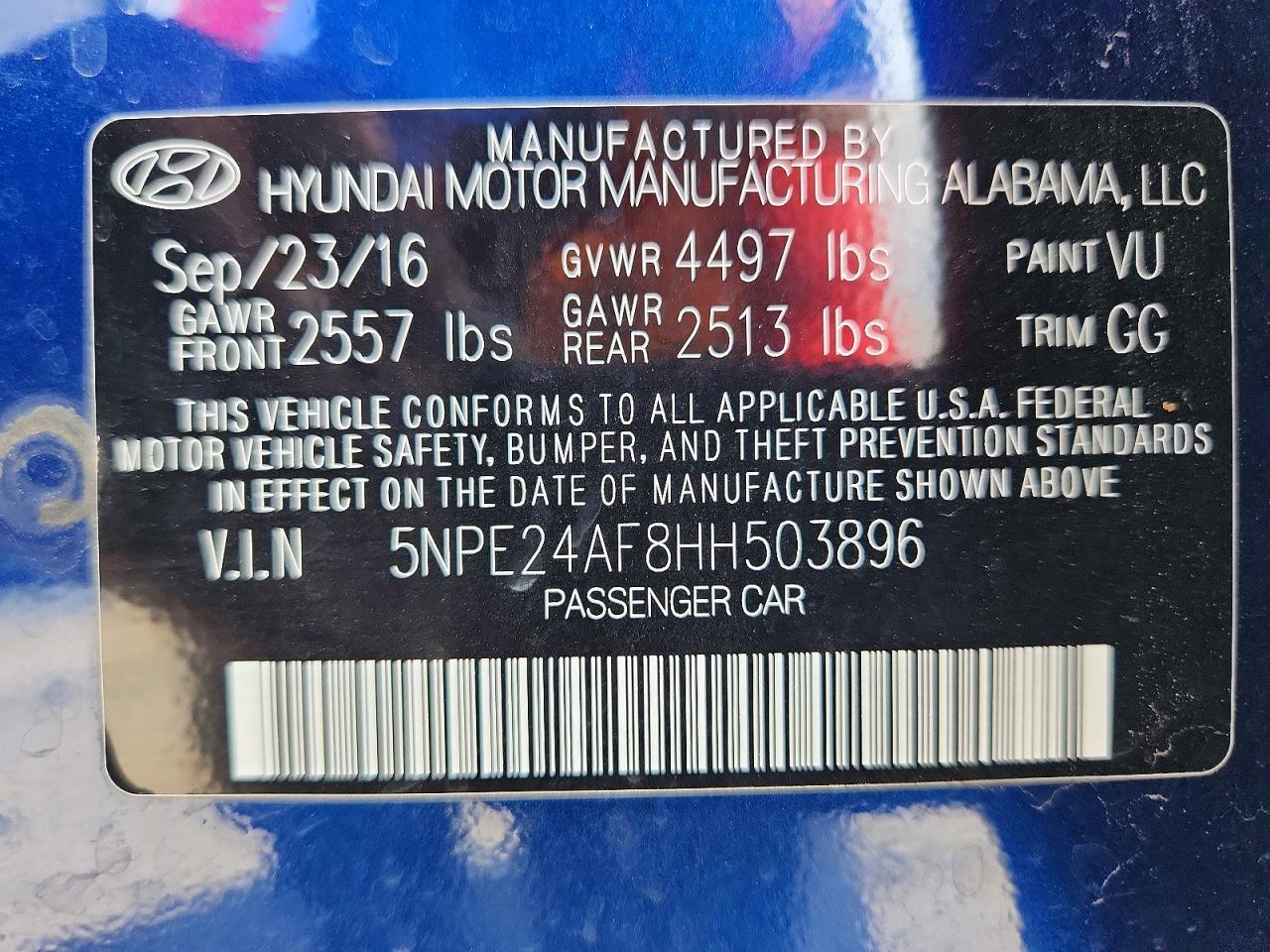 2017 Hyundai Sonata Se - zdjęcie 12