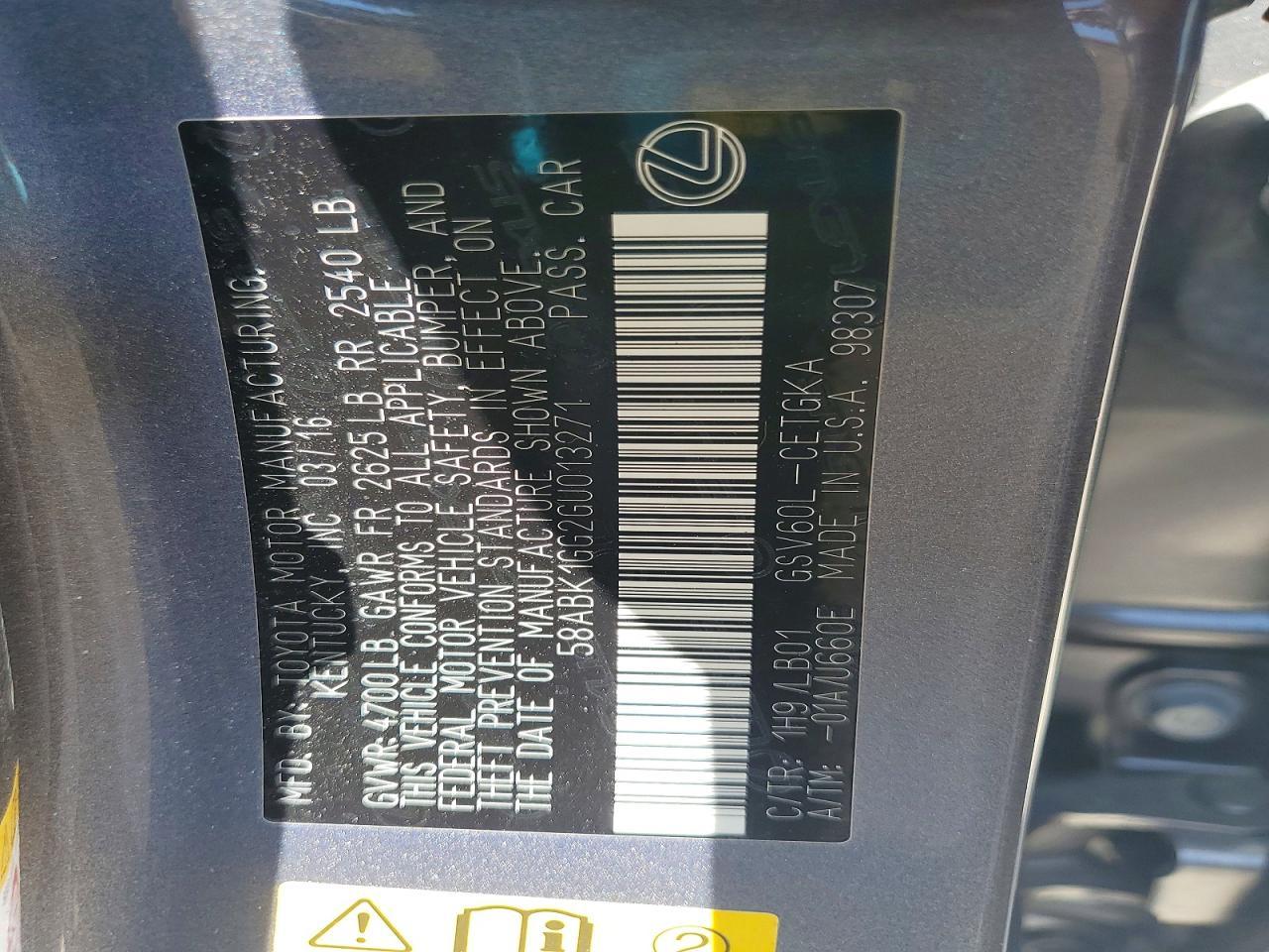 2016 Lexus Es 350 - zdjęcie 12