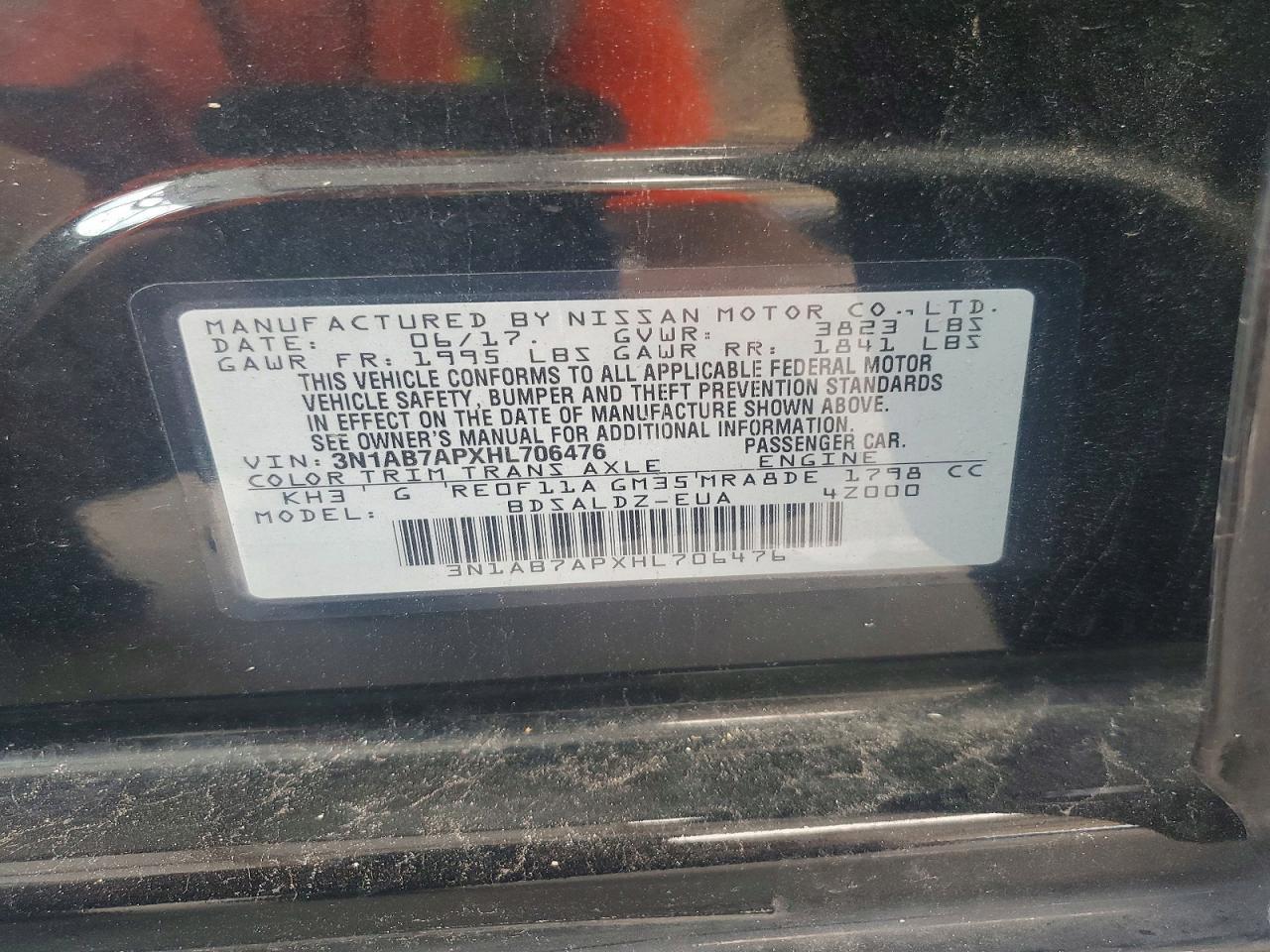 2017 Nissan Sentra Sv - zdjęcie 12