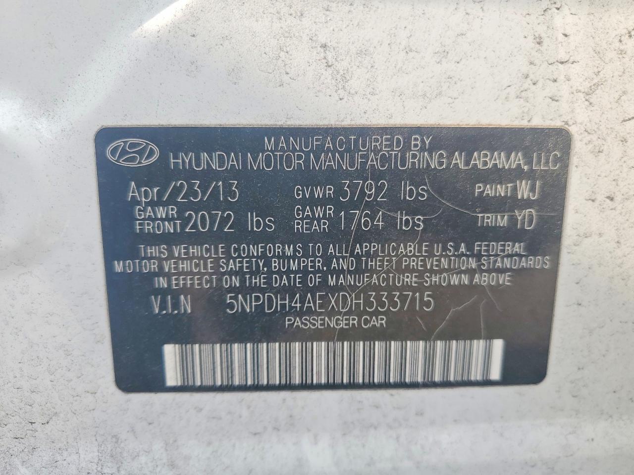 2013 Hyundai Elantra Gls - zdjęcie 12