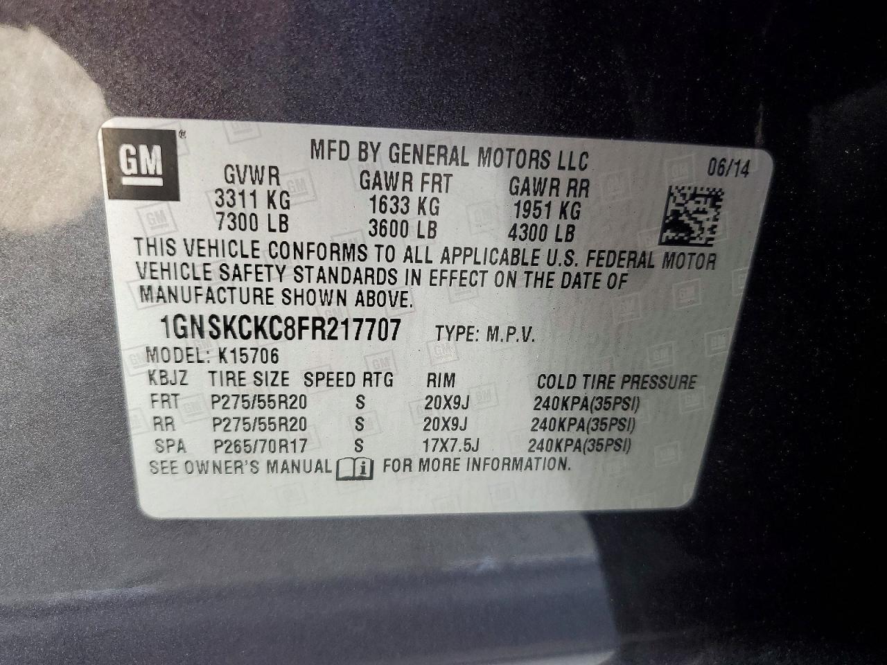 2015 Chevrolet Tahoe K1500 Ltz - zdjęcie 13