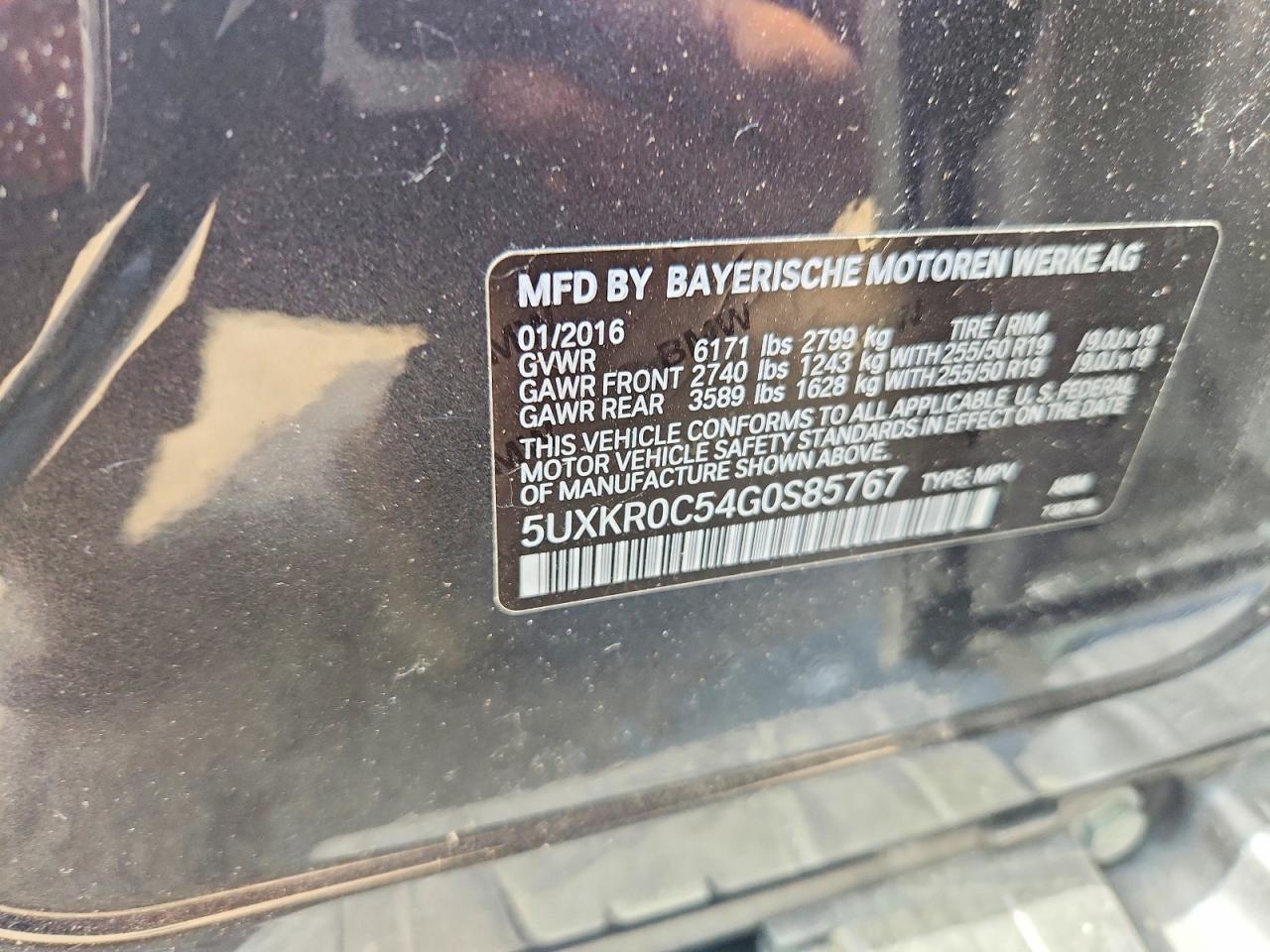 2016 BMW X5 xDrive35I - zdjęcie 14