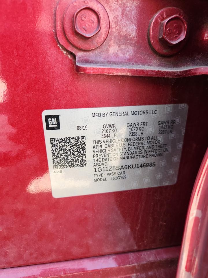 2019 Chevrolet Impala Lt - zdjęcie 12