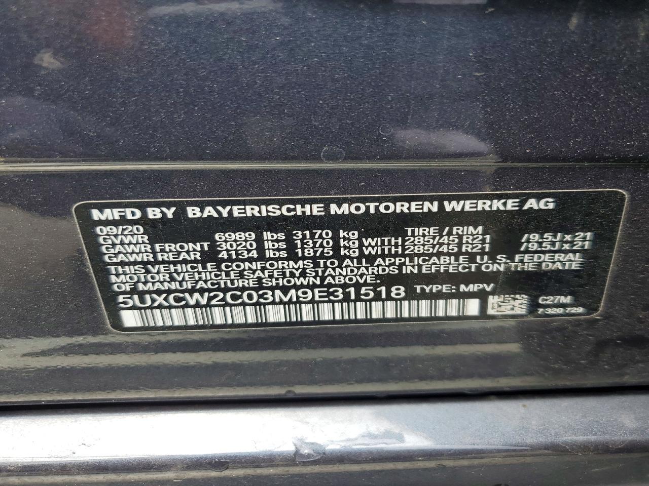 2021 BMW X7 xDrive40I - zdjęcie 14