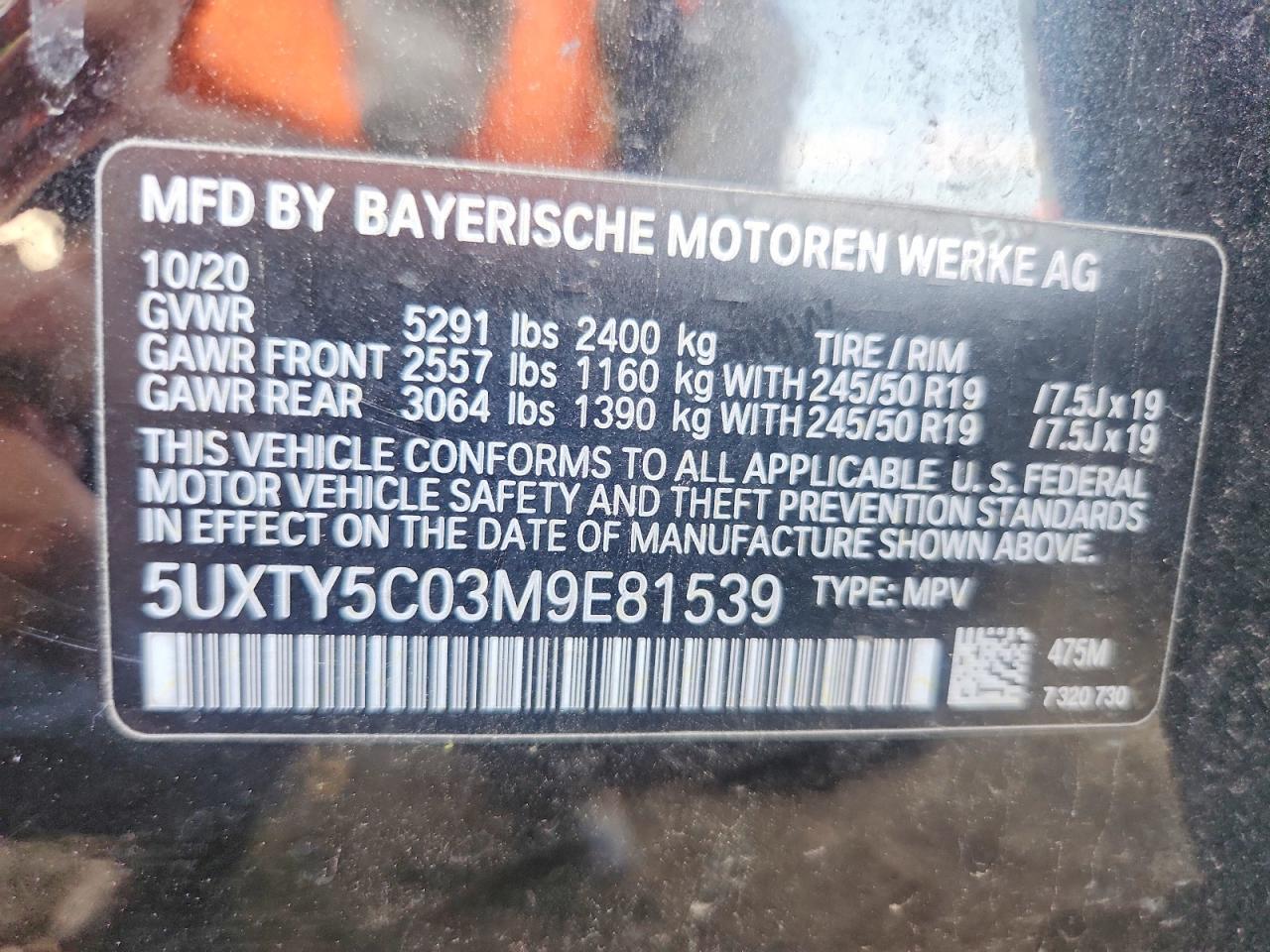 2021 BMW X3 xDrive30I - zdjęcie 13