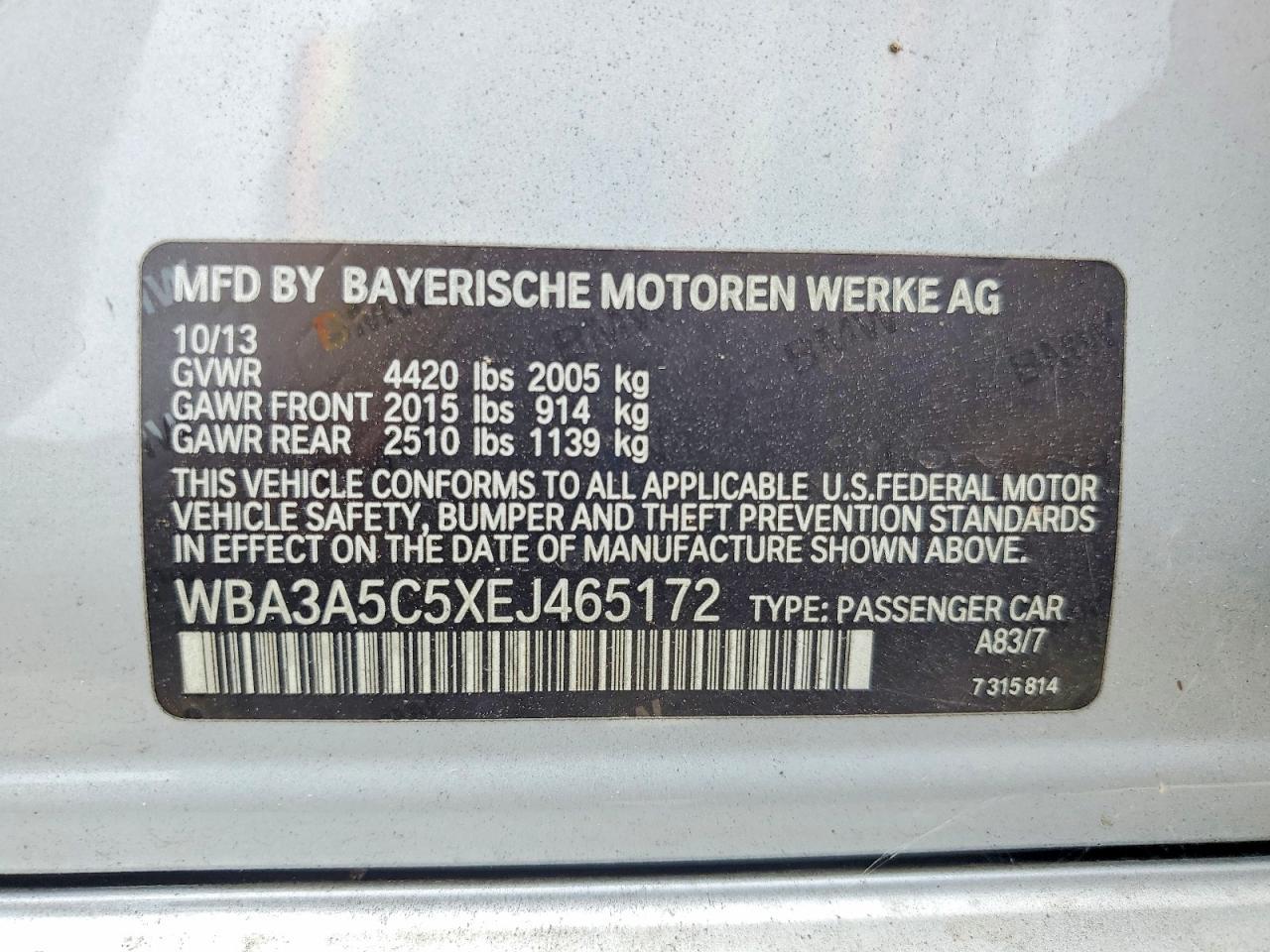 2014 BMW 328 I - zdjęcie 12