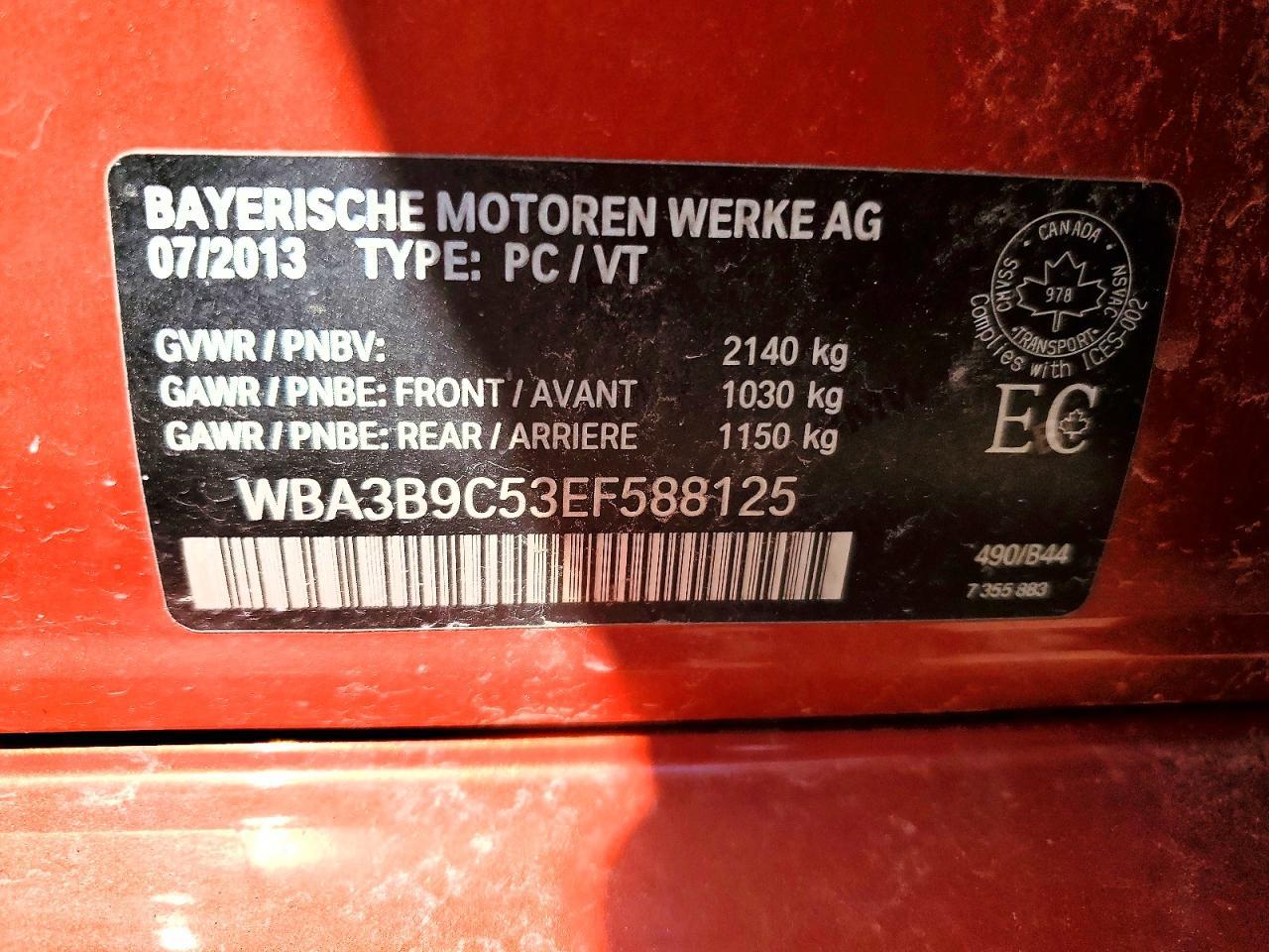 2014 BMW Seria 3 335i - zdjęcie 12
