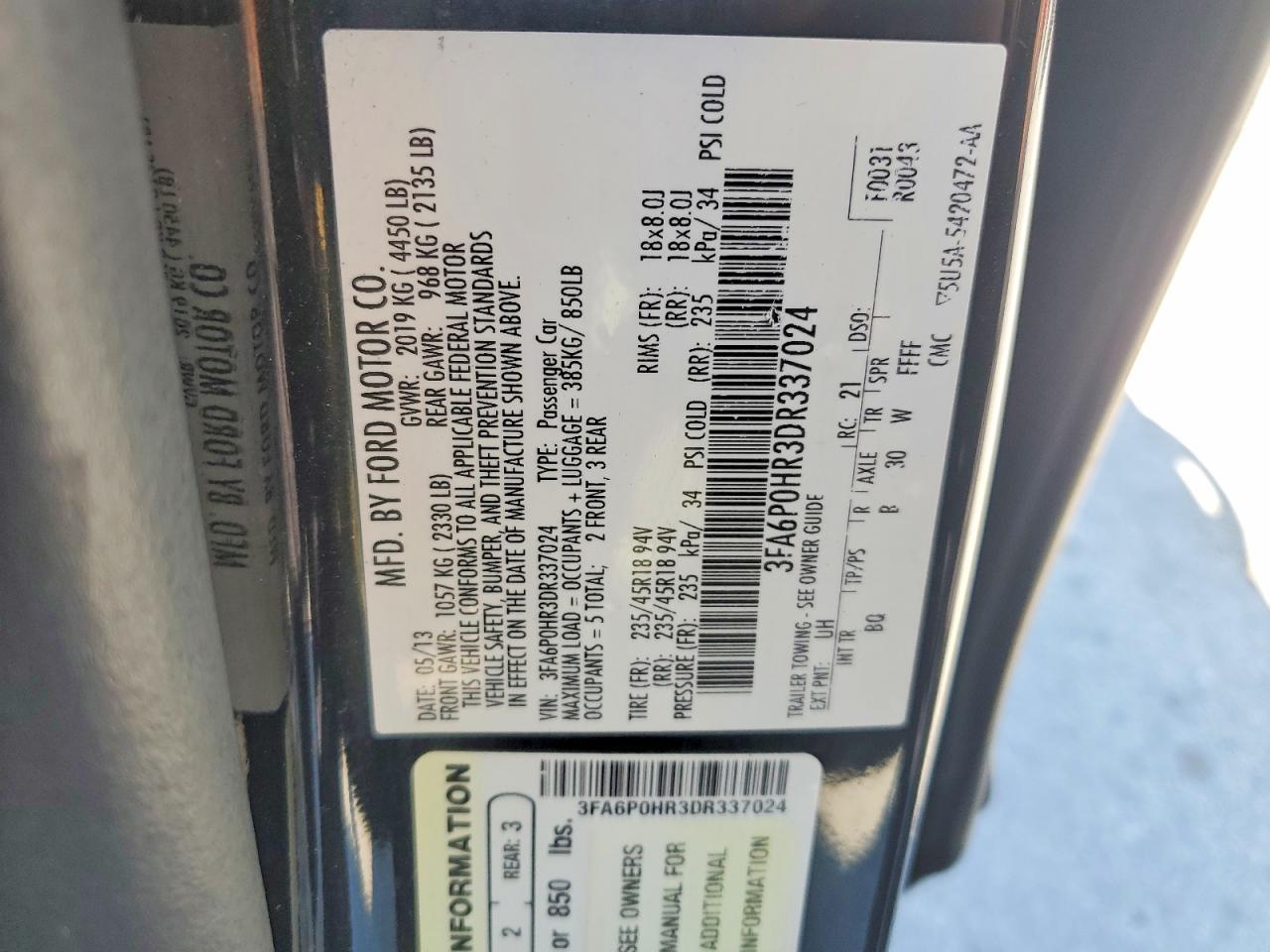 2013 Ford Fusion Se - zdjęcie 12