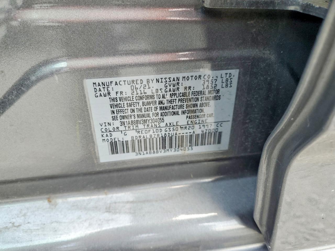 2021 Nissan Sentra S - zdjęcie 12