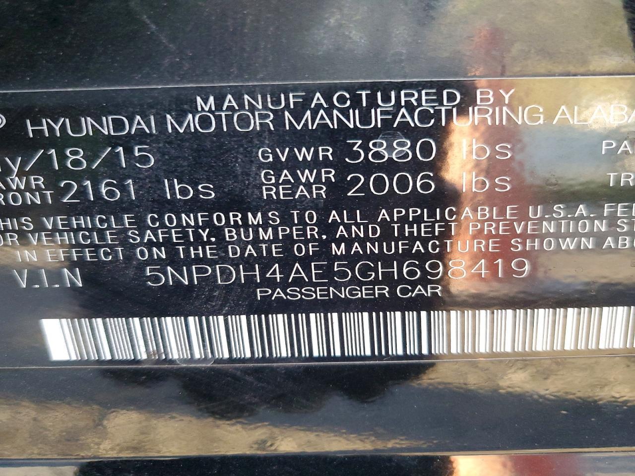 2016 Hyundai Elantra Se - zdjęcie 14