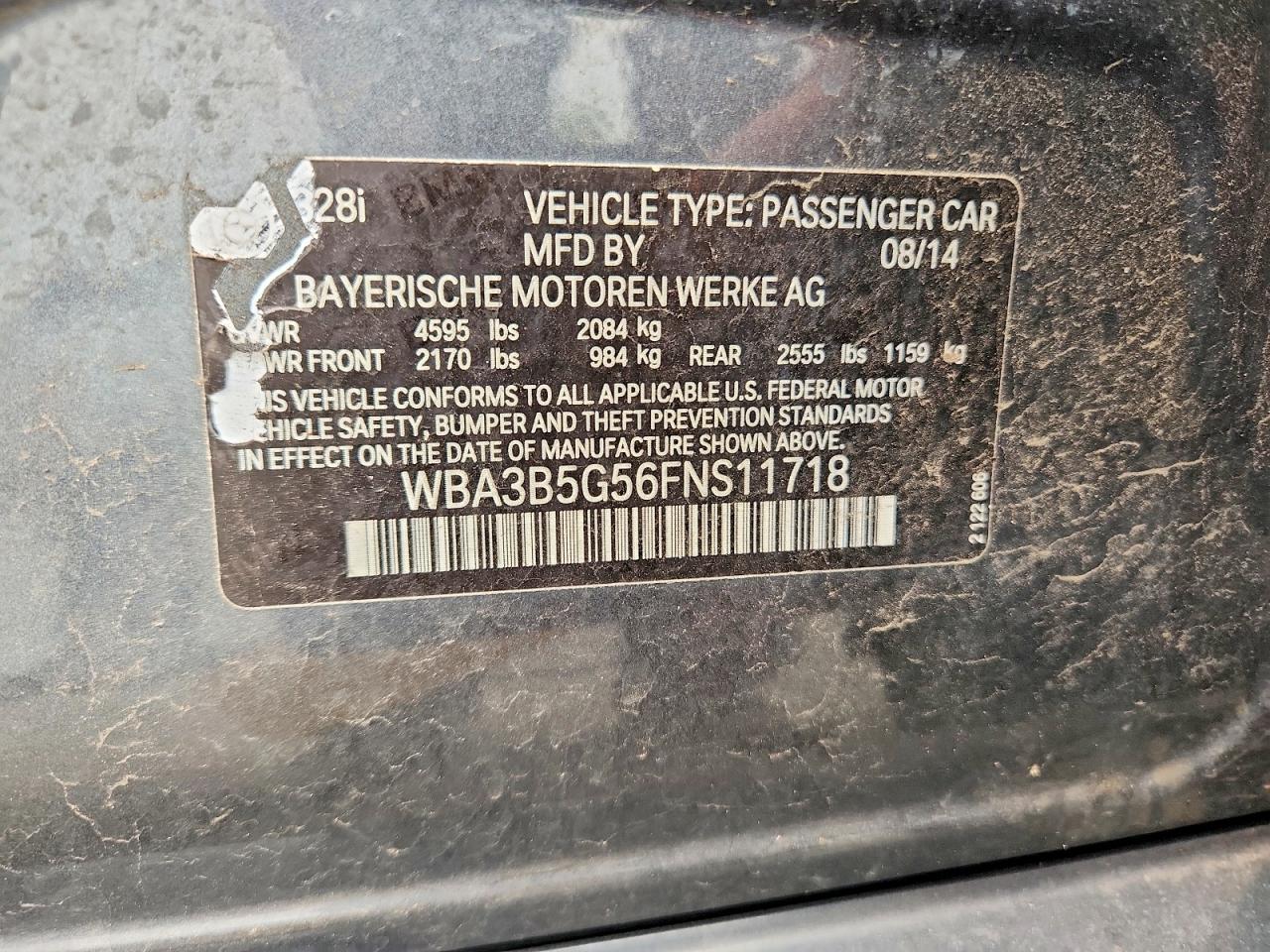 2015 BMW Seria 3 328i - zdjęcie 12