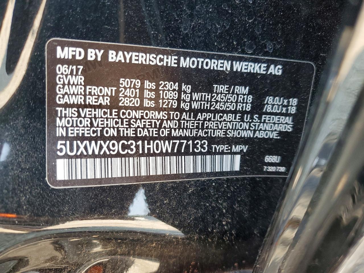 2017 BMW X3 xDrive28I - zdjęcie 13