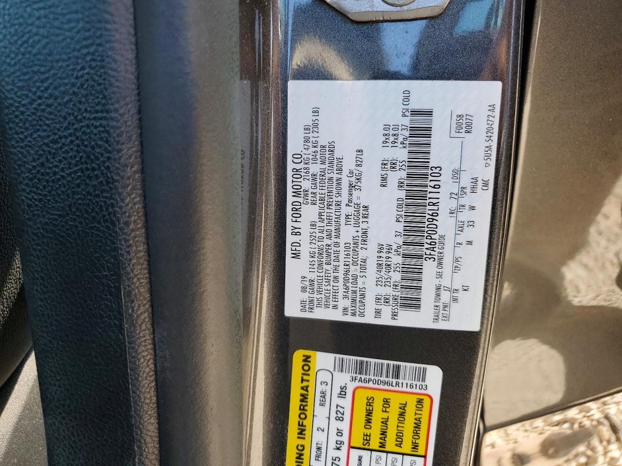 2020 Ford Fusion Titanium - zdjęcie 12