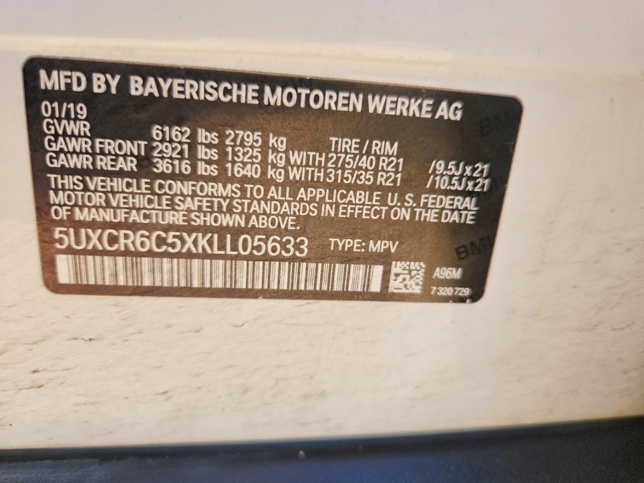 2019 BMW X5 xDrive40I - zdjęcie 12