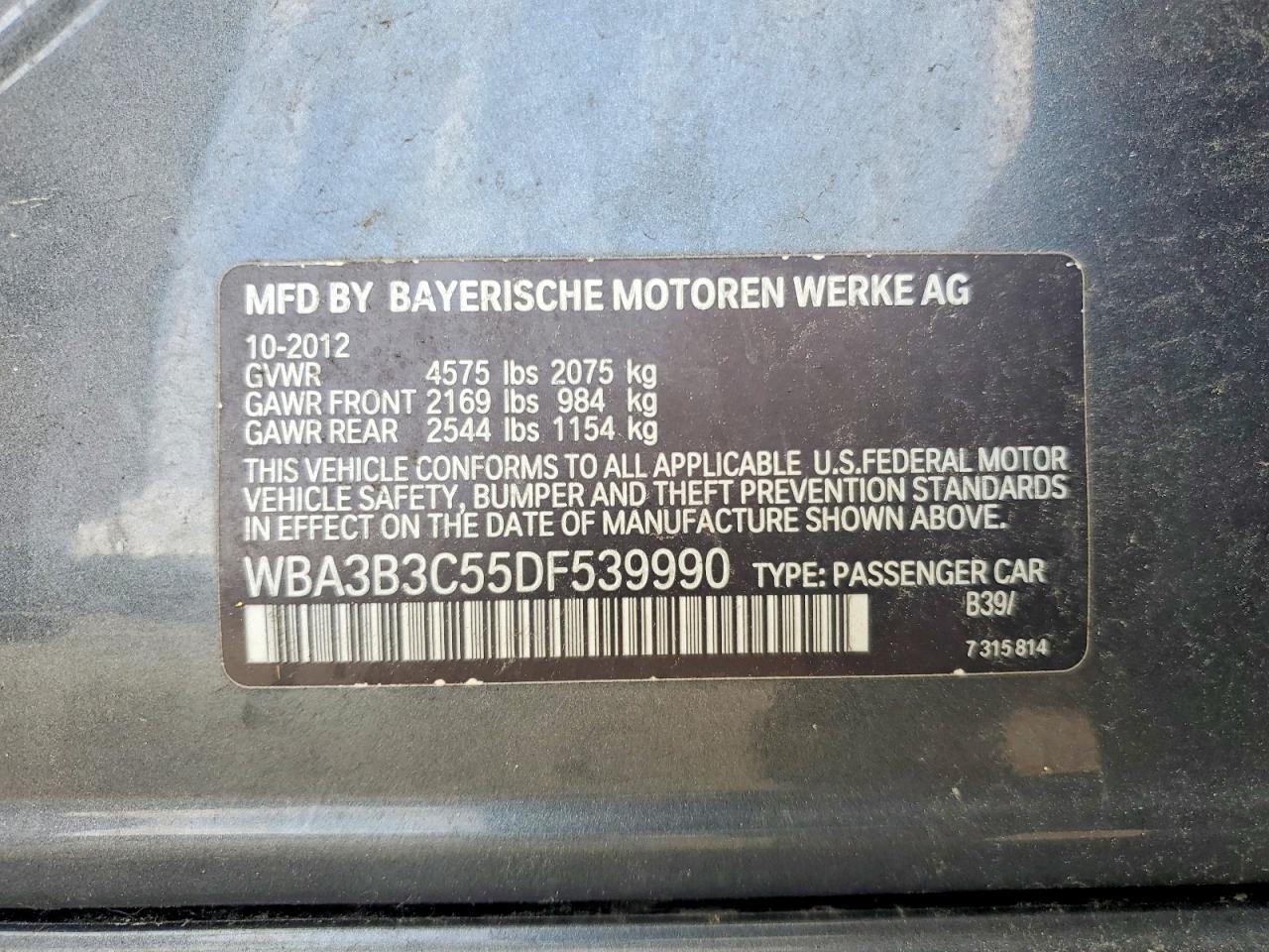 2013 BMW Seria 3 328i - zdjęcie 12
