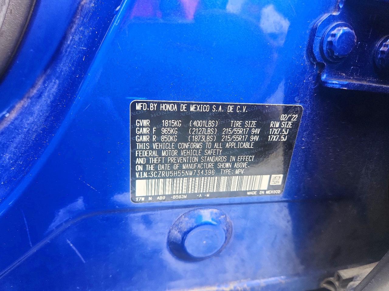 2022 Honda Hr-V Ex - zdjęcie 13