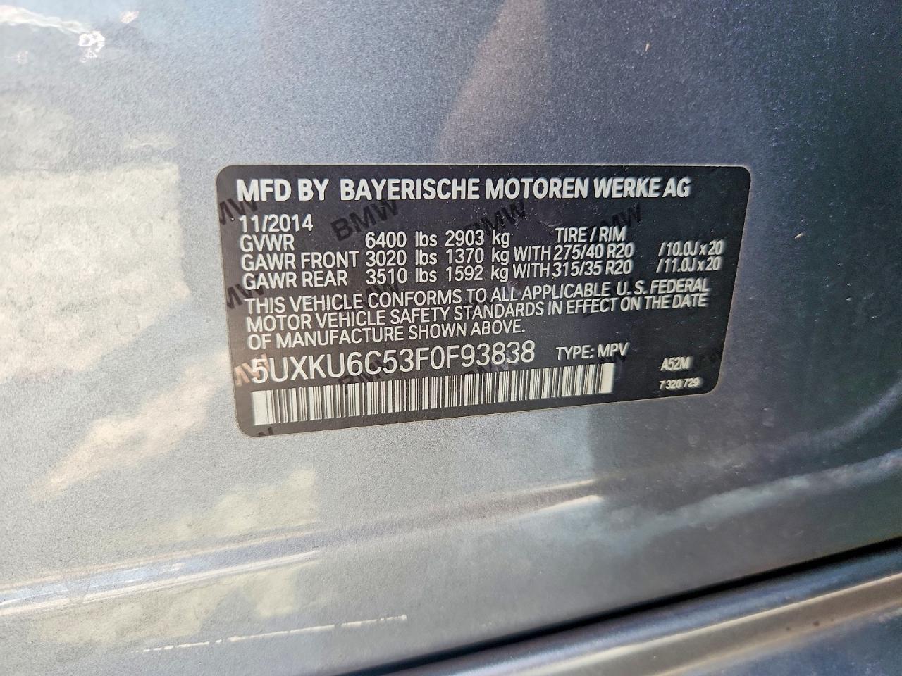 2015 BMW X6 xDrive50I - zdjęcie 13
