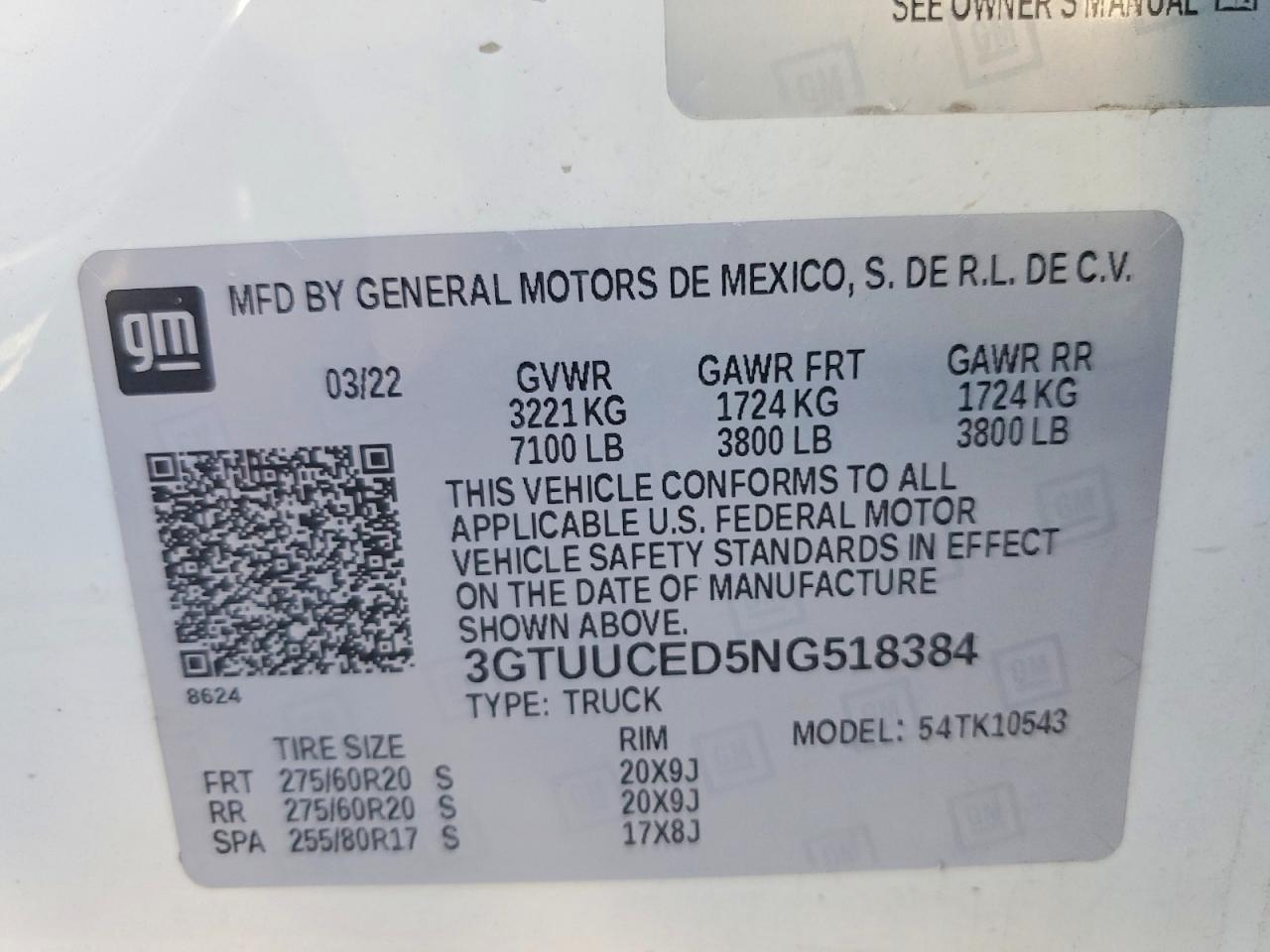 2022 GMC Sierra K1500 Elevation - zdjęcie 12