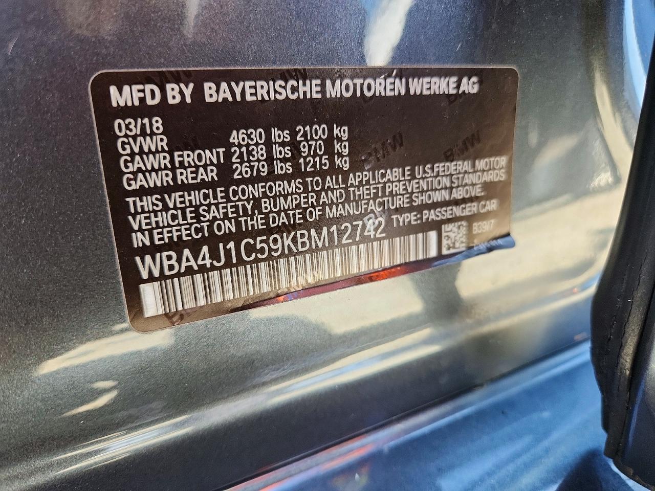 2019 BMW 430I Gran Coupe - zdjęcie 12