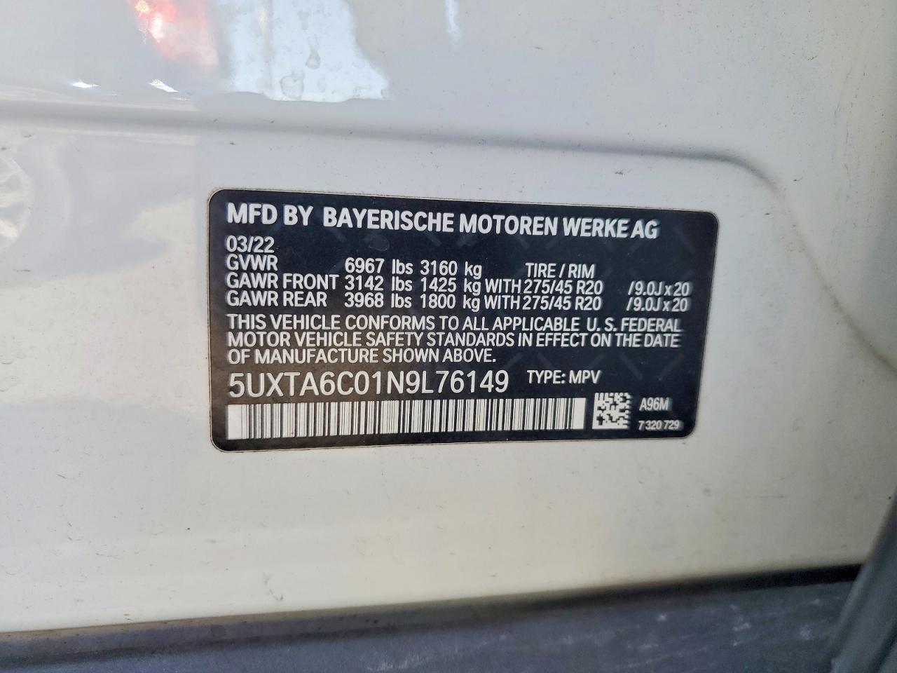 2022 BMW X5 xDrive45E - zdjęcie 13