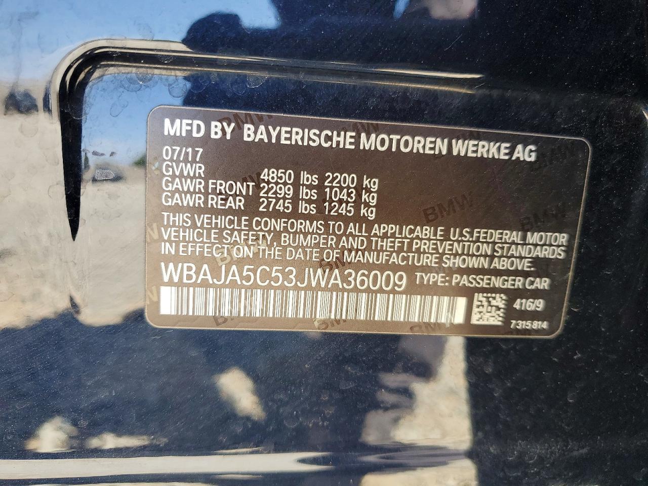 2018 BMW 530 I - zdjęcie 12