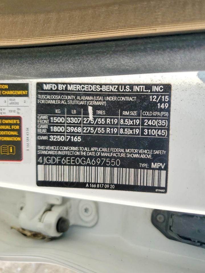 2016 Mercedes-Benz Gl 450 4Matic - zdjęcie 13