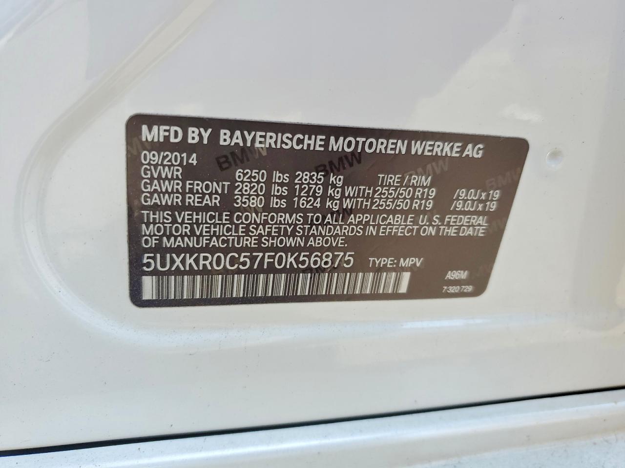 2015 BMW X5 xDrive35I - zdjęcie 13