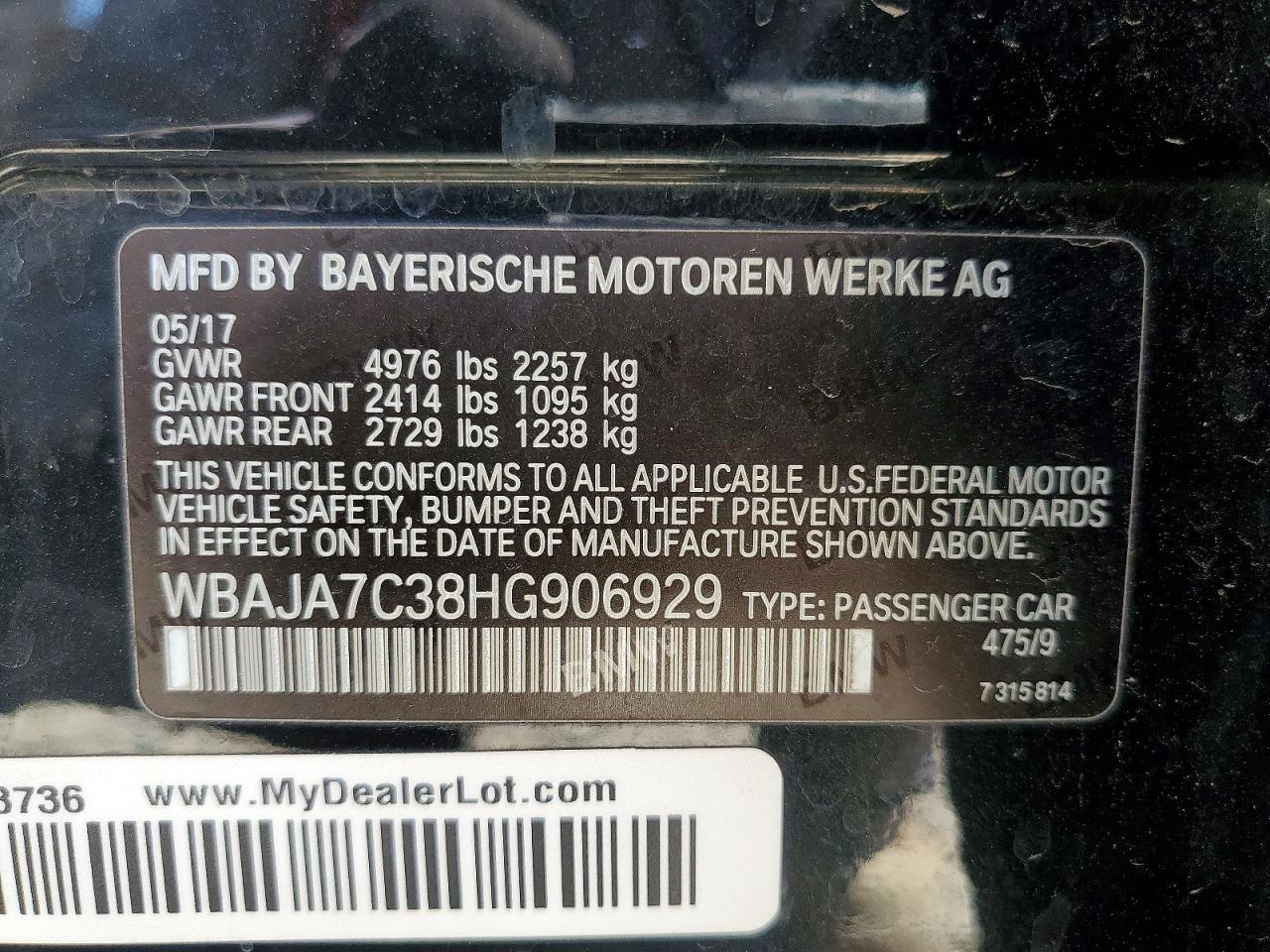 2017 BMW Seria 5 530i - zdjęcie 12