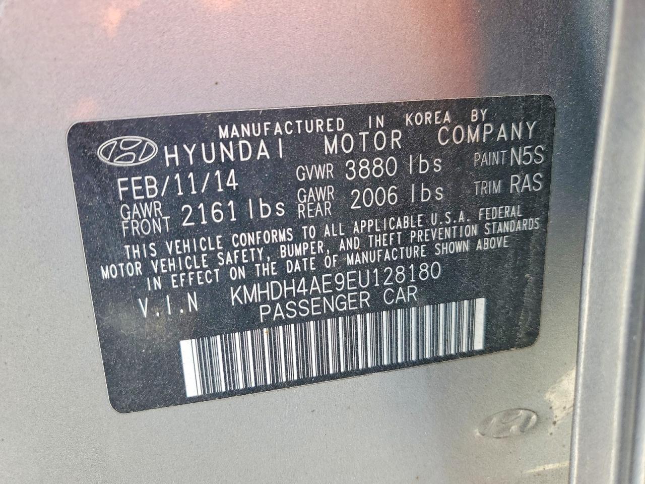 2014 Hyundai Elantra Se - zdjęcie 12