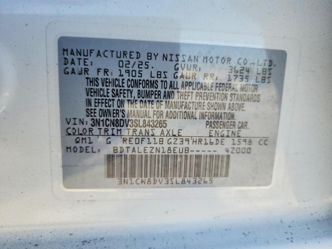 2025 Nissan Versa S - zdjęcie 13