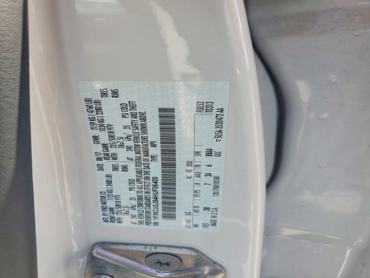 2017 Ford Escape Titanium - zdjęcie 13