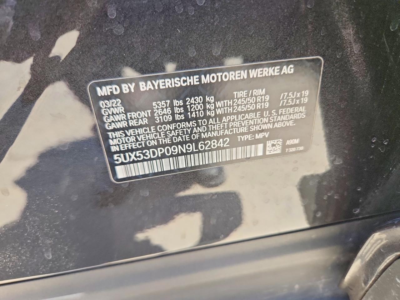 2022 BMW X3 xDrive30I - zdjęcie 13