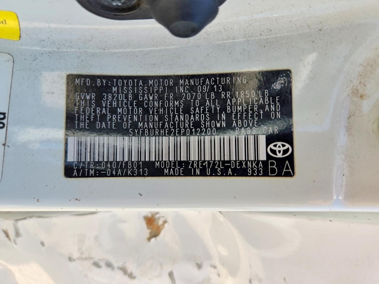 2014 Toyota Corolla Le - zdjęcie 12