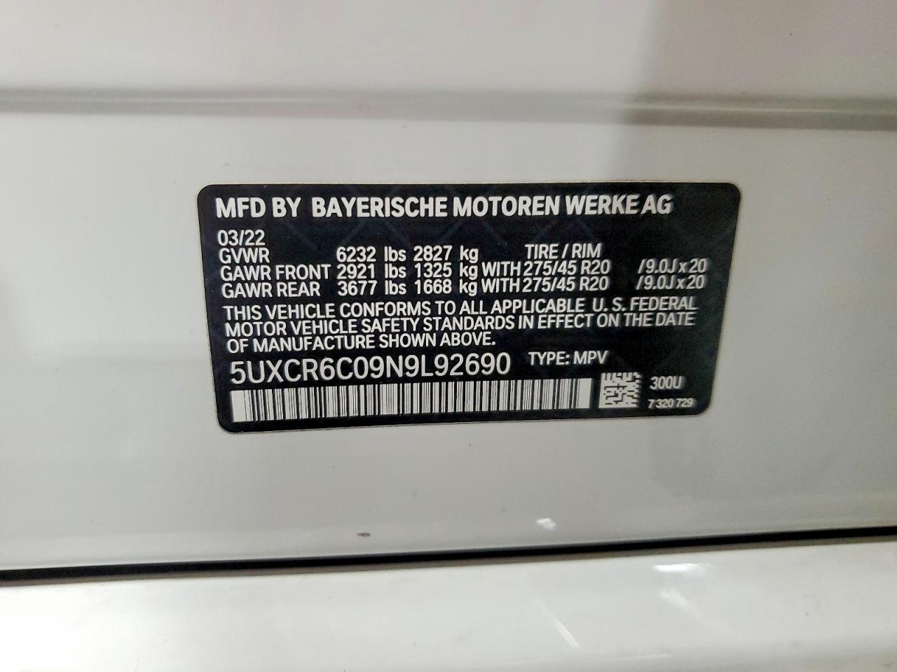 2022 BMW X5 xDrive40I - zdjęcie 12