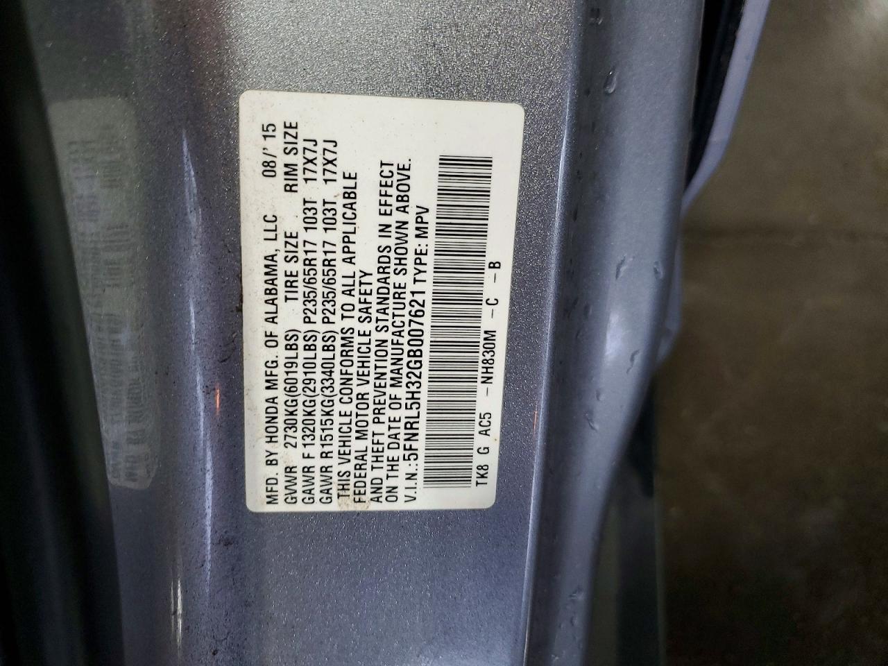 2016 Honda Odyssey Se - zdjęcie 13