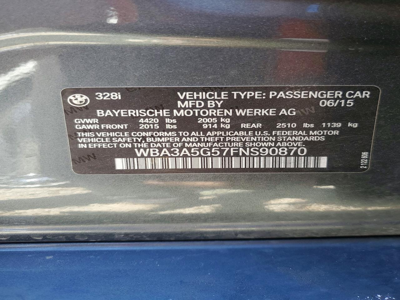 2015 BMW 328 I - zdjęcie 12