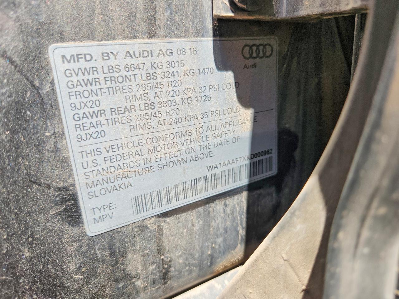 2019 Audi Q7 Premium - zdjęcie 13