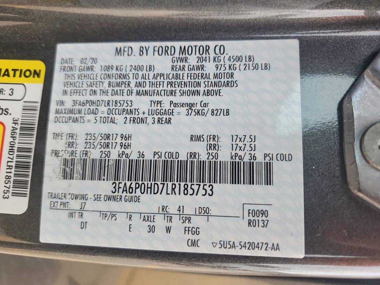2020 Ford Fusion Se - zdjęcie 12
