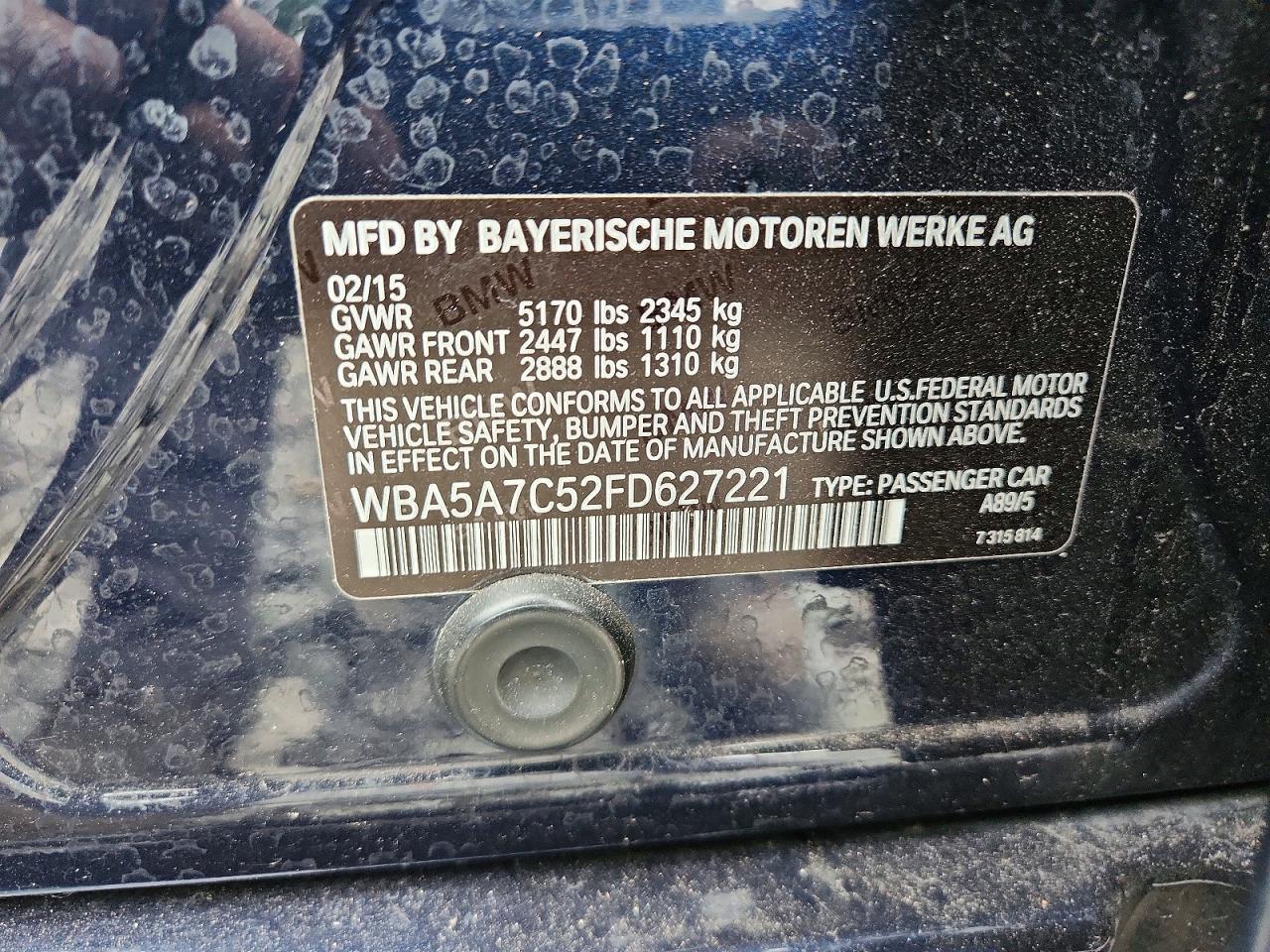2015 BMW Seria 5 528i - zdjęcie 12