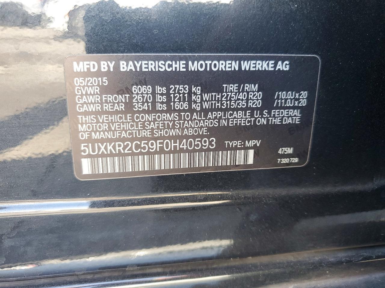 2015 BMW X5 Sdrive35I - zdjęcie 12