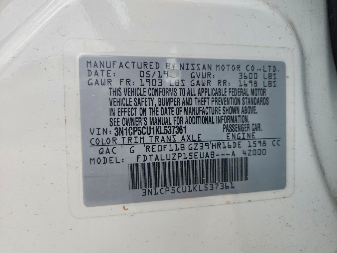 2019 Nissan Kicks Sr - zdjęcie 13