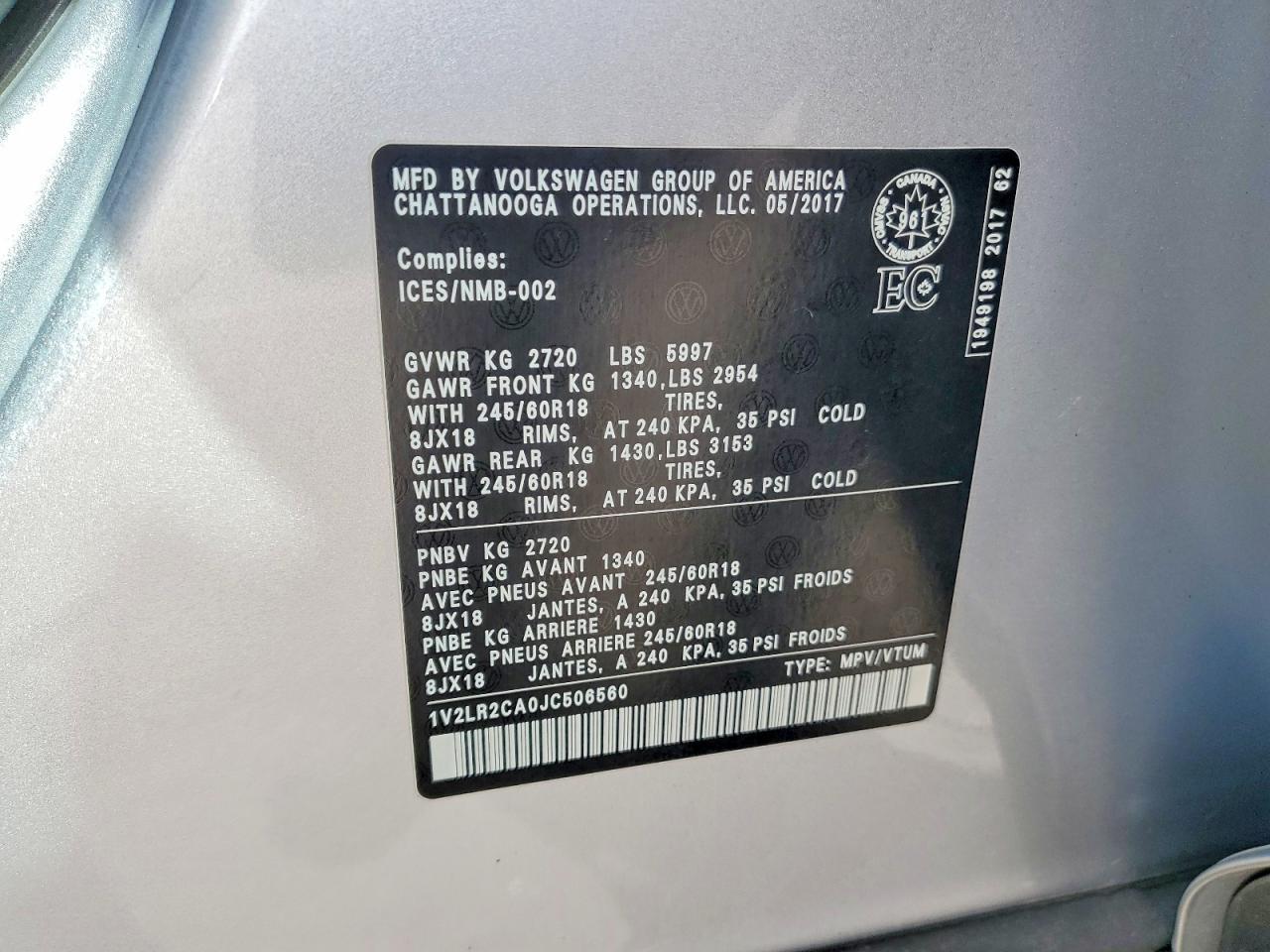 2018 Volkswagen Atlas Se - zdjęcie 13