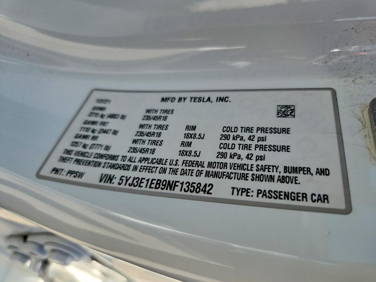 2022 Tesla Model 3 - zdjęcie 12