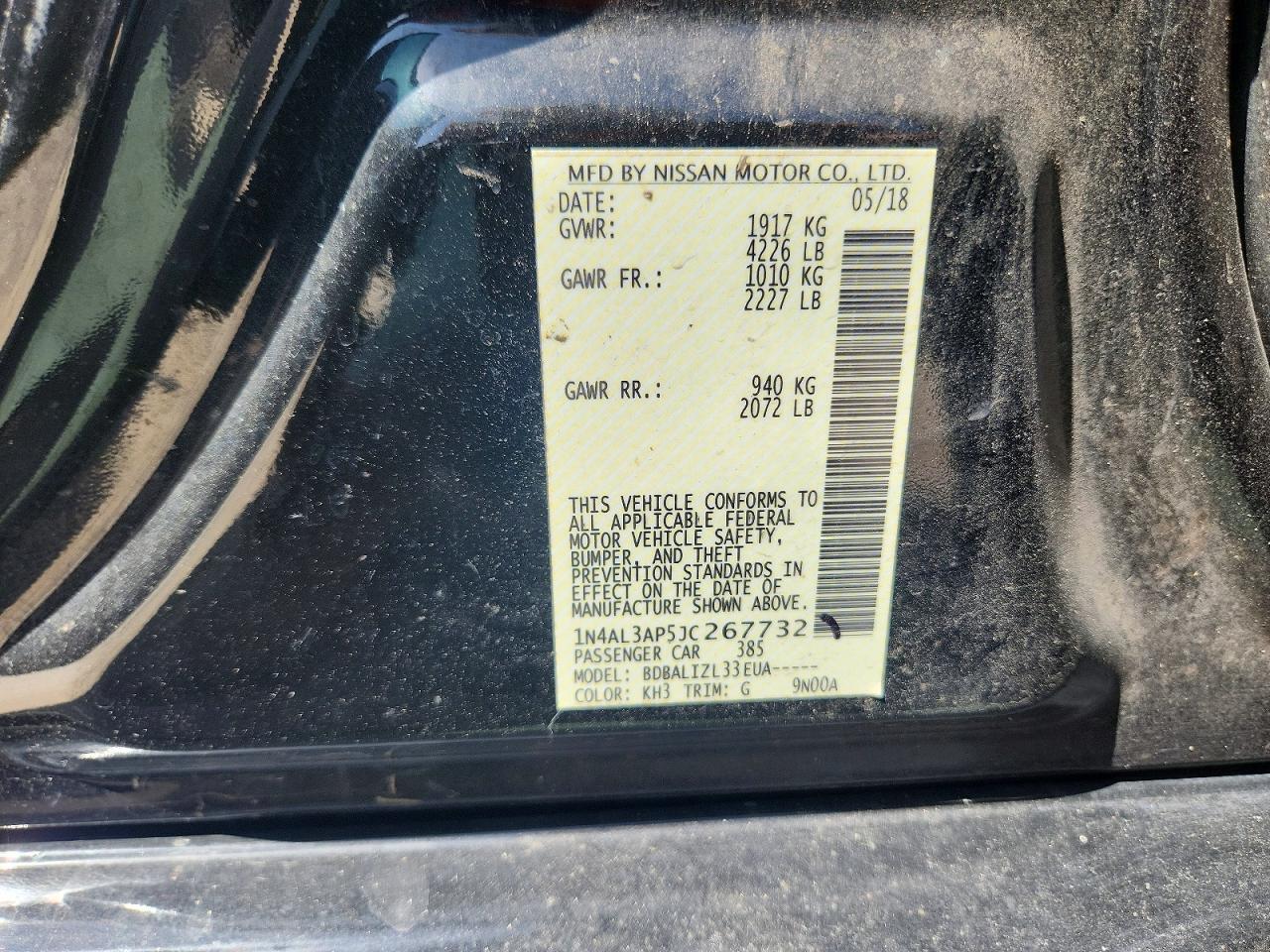 2018 Nissan Altima 2.5 Sv - zdjęcie 12