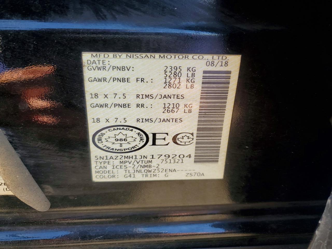 2018 Nissan Murano S - zdjęcie 13