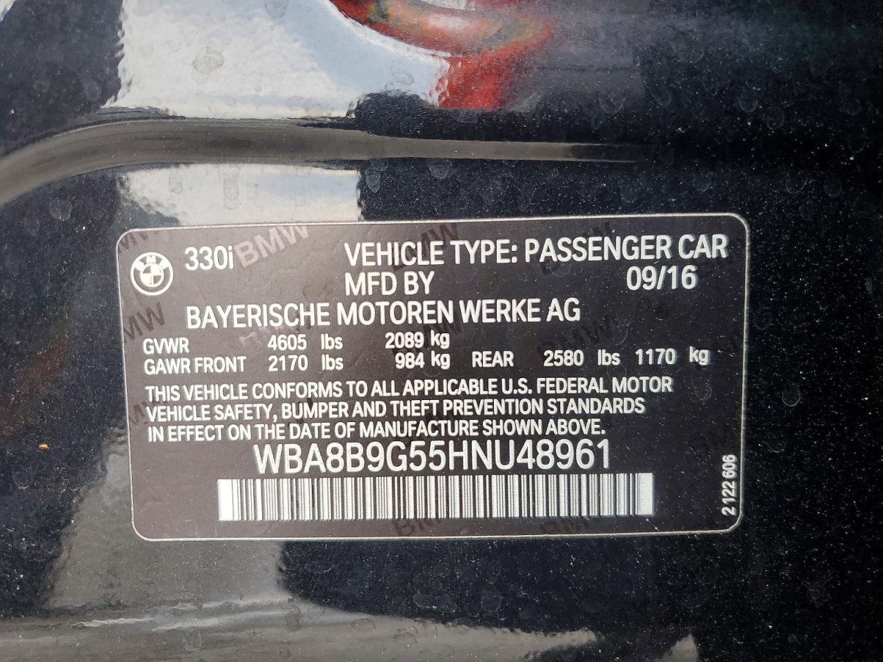 2017 BMW 330 I - zdjęcie 12