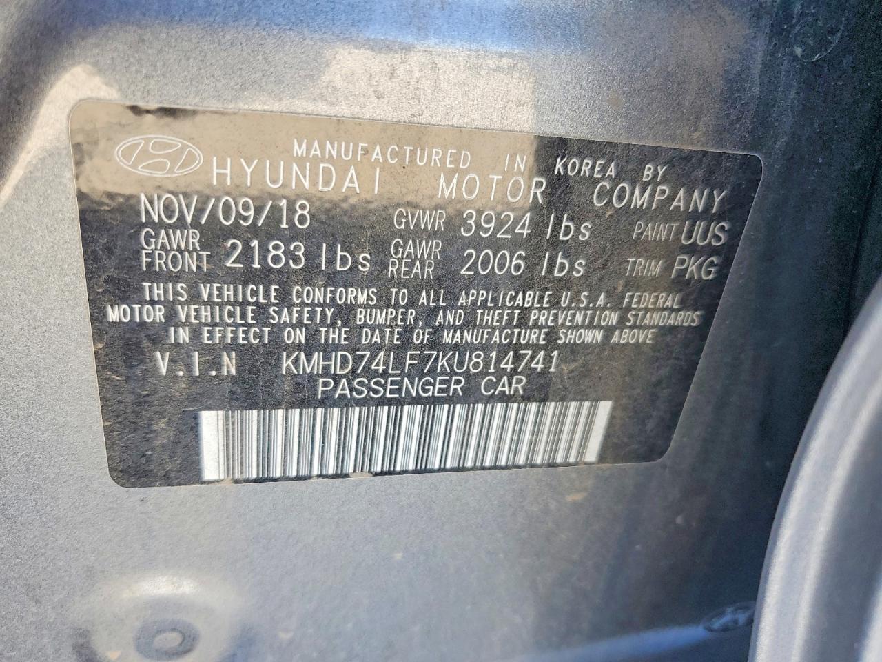 2019 Hyundai Elantra Se - zdjęcie 12